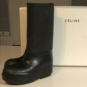 Celine Phoebe Philo planet rubber snow boots 38 8